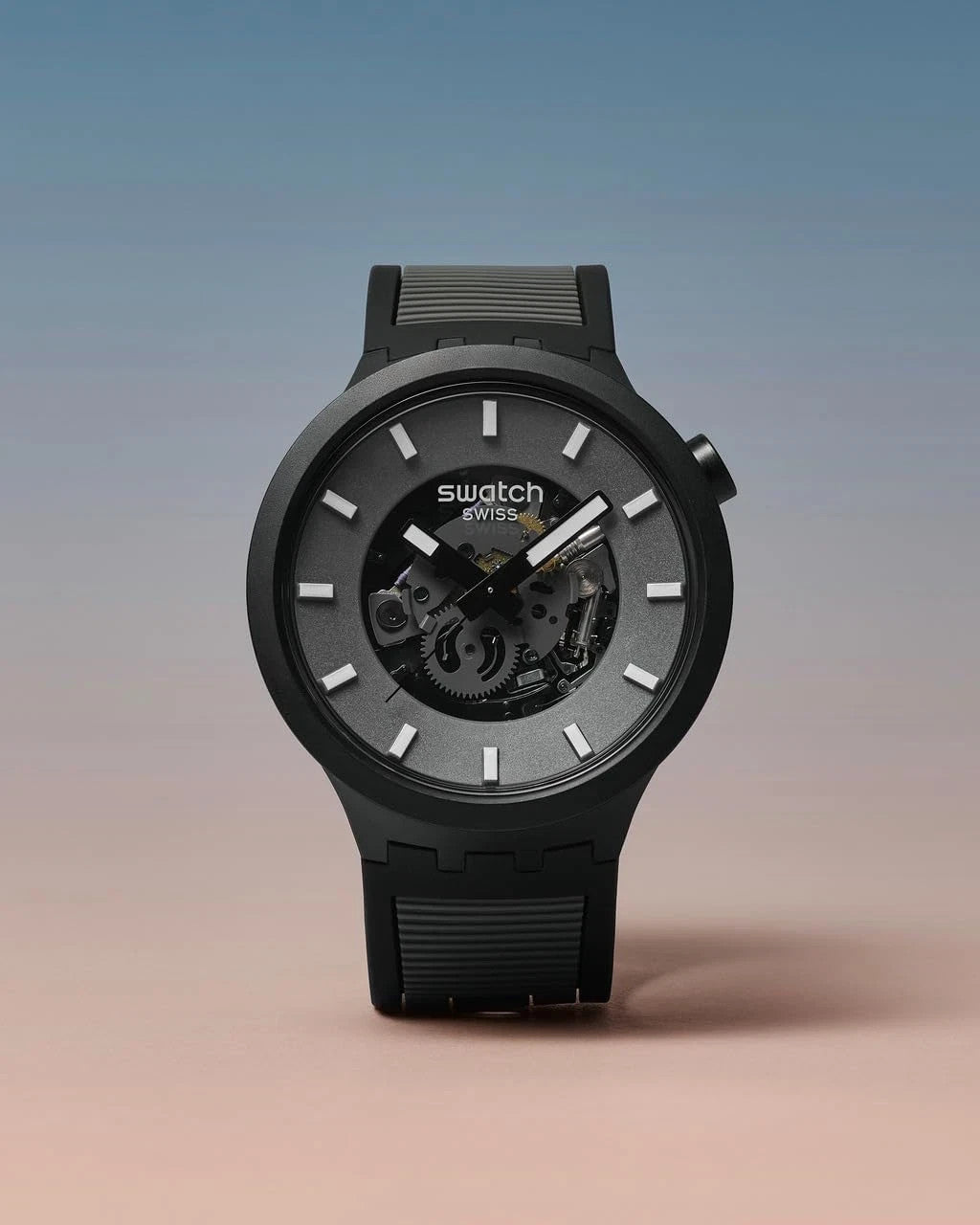 Stylish Black Automatic Waterproof Casual & Bold Design SB05311B Unisex Watch – view 6
