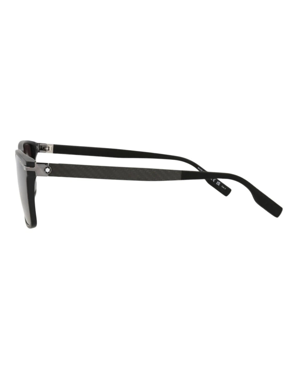 Montblanc Men's Square Rectangle Black Grey Fashion Designer Eyewear MB0249S – view 3