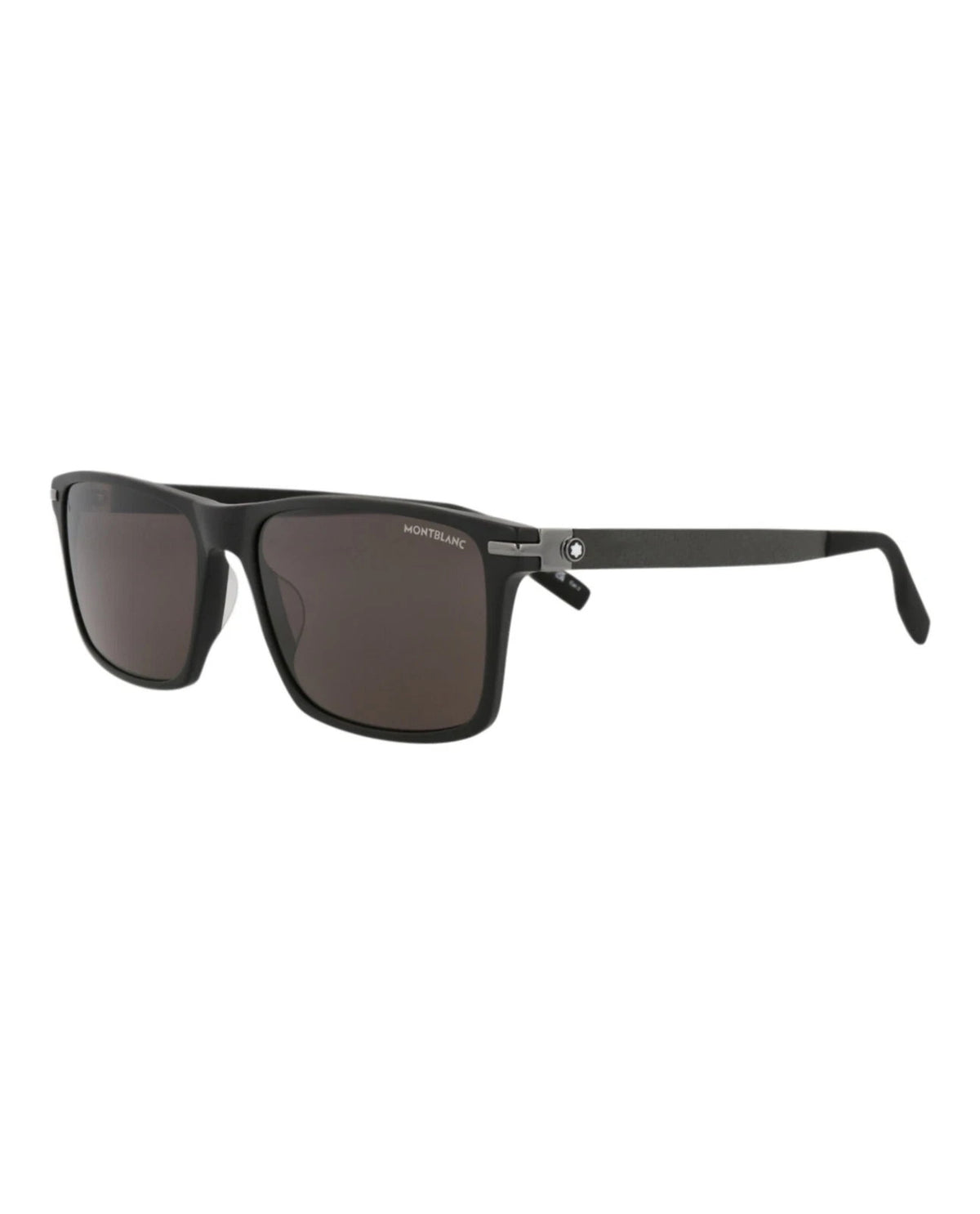 Montblanc Men's Square Rectangle Black Grey Fashion Designer Eyewear MB0249S – view 2