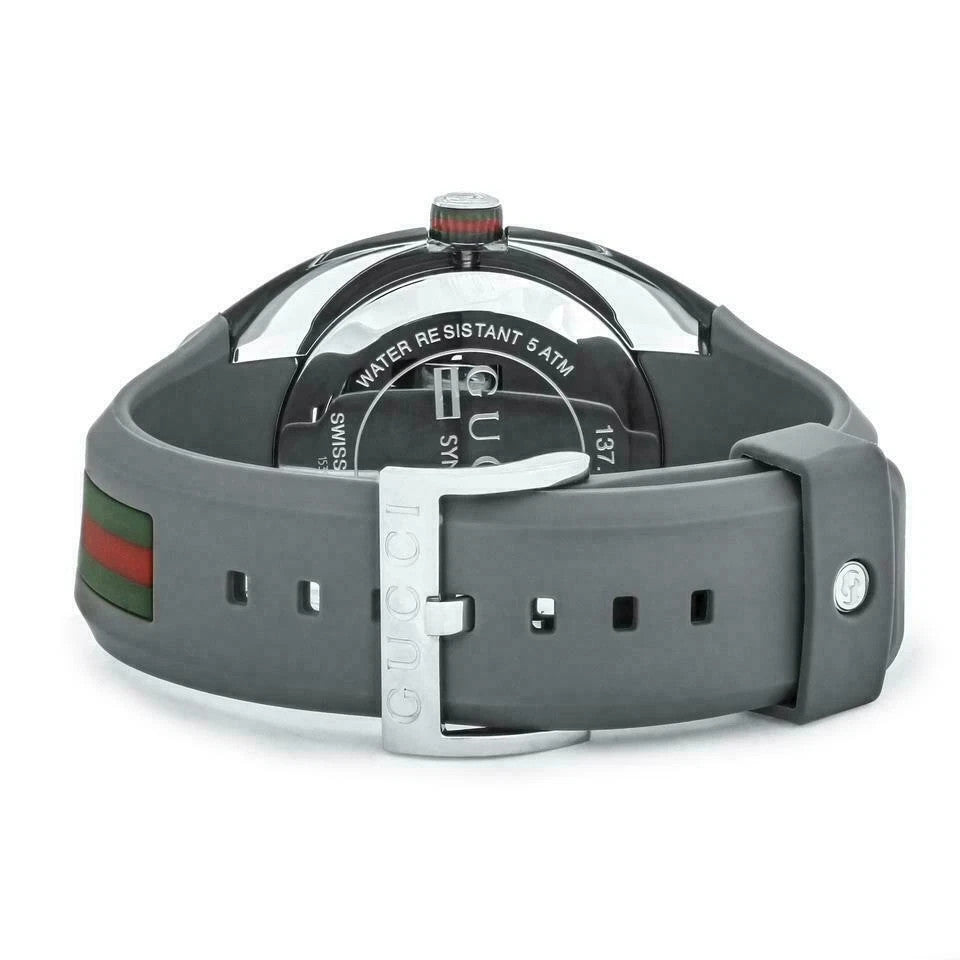 Gucci Sync XXL 46mm YA137109 Gray Rubber Band Dial Men's Watch – view 2