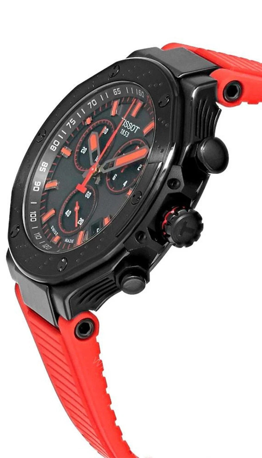 Tissot T-Race Quartz Chrono 45mm Red Silicone T141.417.37.061.01 Men's Watch – view 2