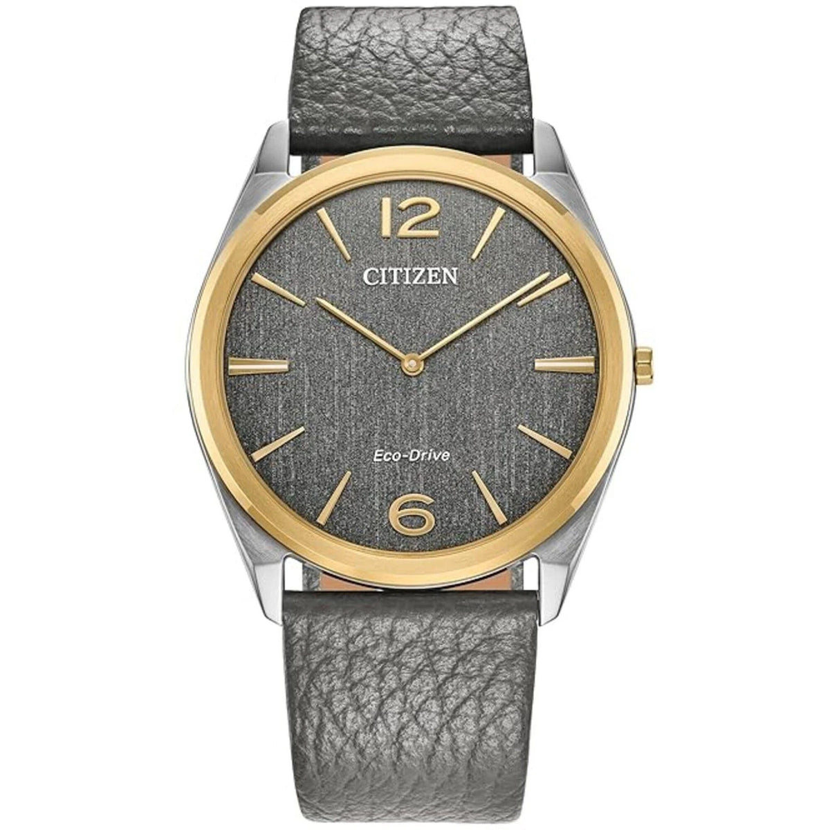 Citizen Suratto Eco-Drive Grey Dial Leather Strap AR3124-07H Men's Watch