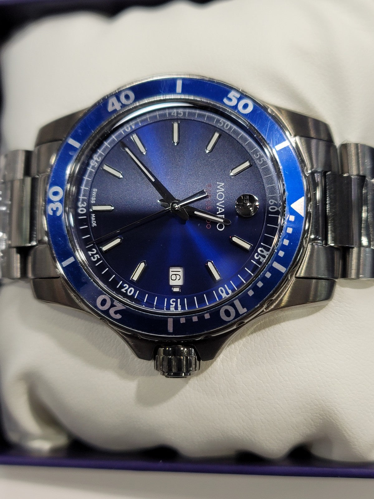 Movado Series 800 Blue Dial 2600159 Men's Watch – view 4