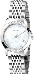 Gucci YA126510 G-Timeless Diamond Mother-of-Pearl Dial Women's Watch