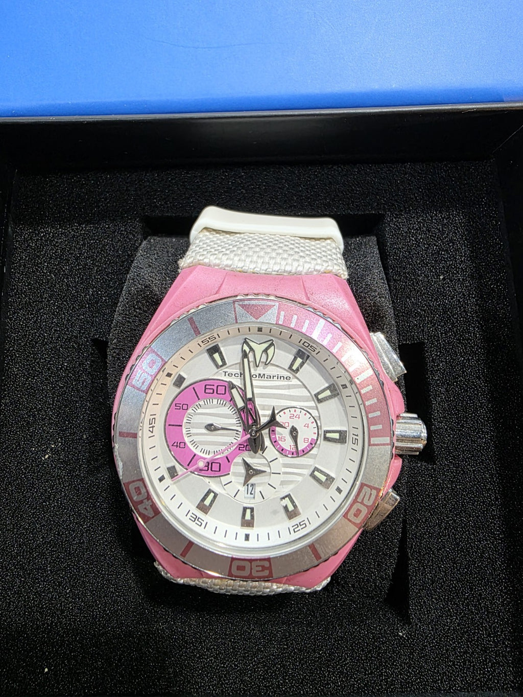 TechnoMarine 112014 Pink/White Chronograph Women's Watch