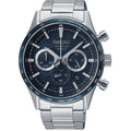 Seiko Quartz Chronograph Blue Dial Stainless Steel Bracelet SSB445P1 Men's Watch