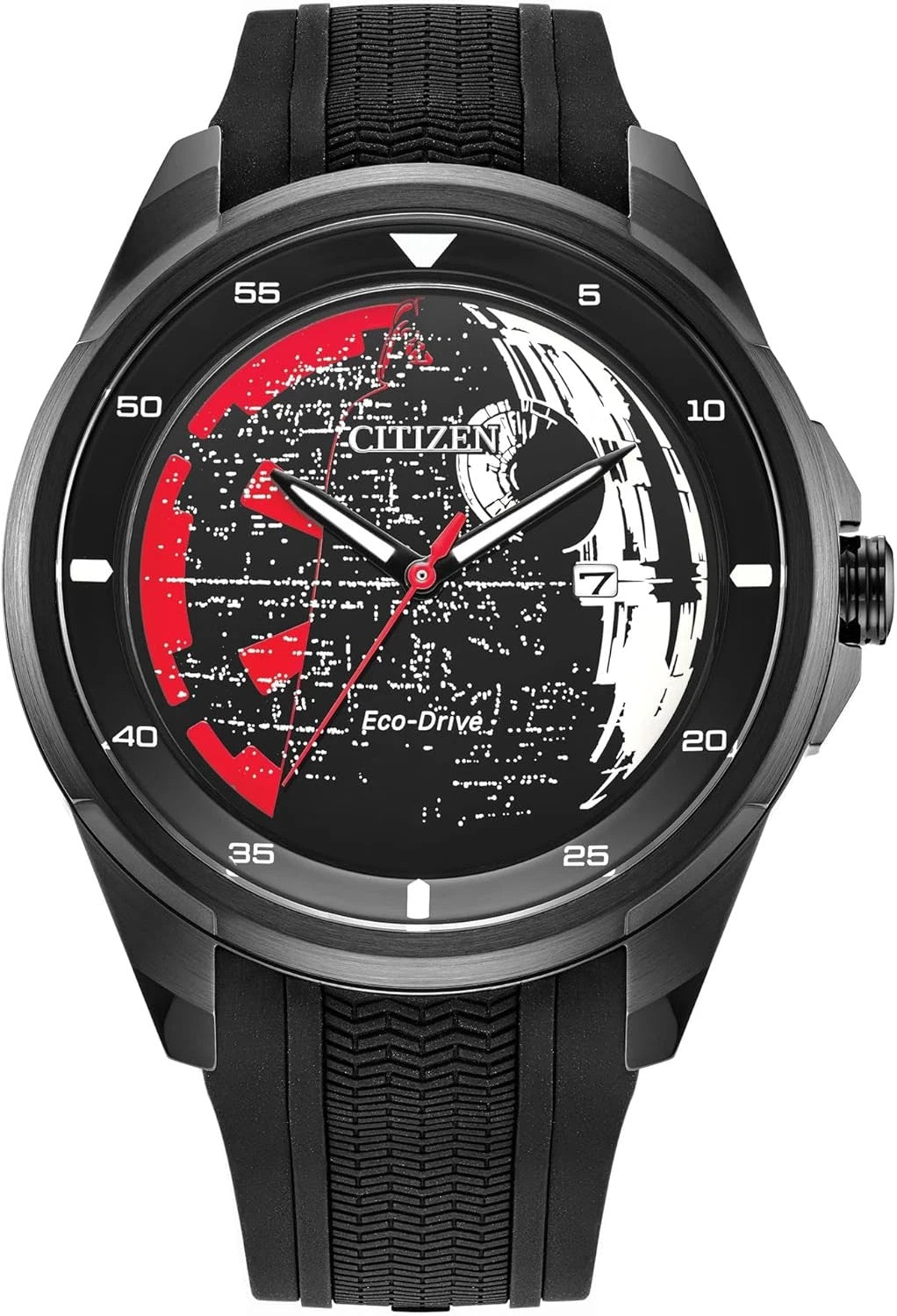 Citizen AW1606-06W Eco-Drive Darth Vader with Stainless Steel Men's Watch