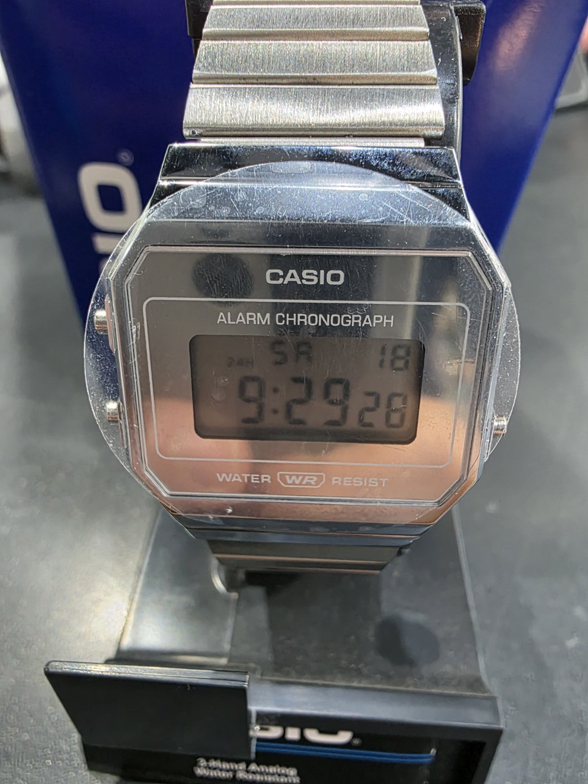Casio A700WEV-7AVT Vintage Stainless Steel Digital LED Unisex Watch – view 2