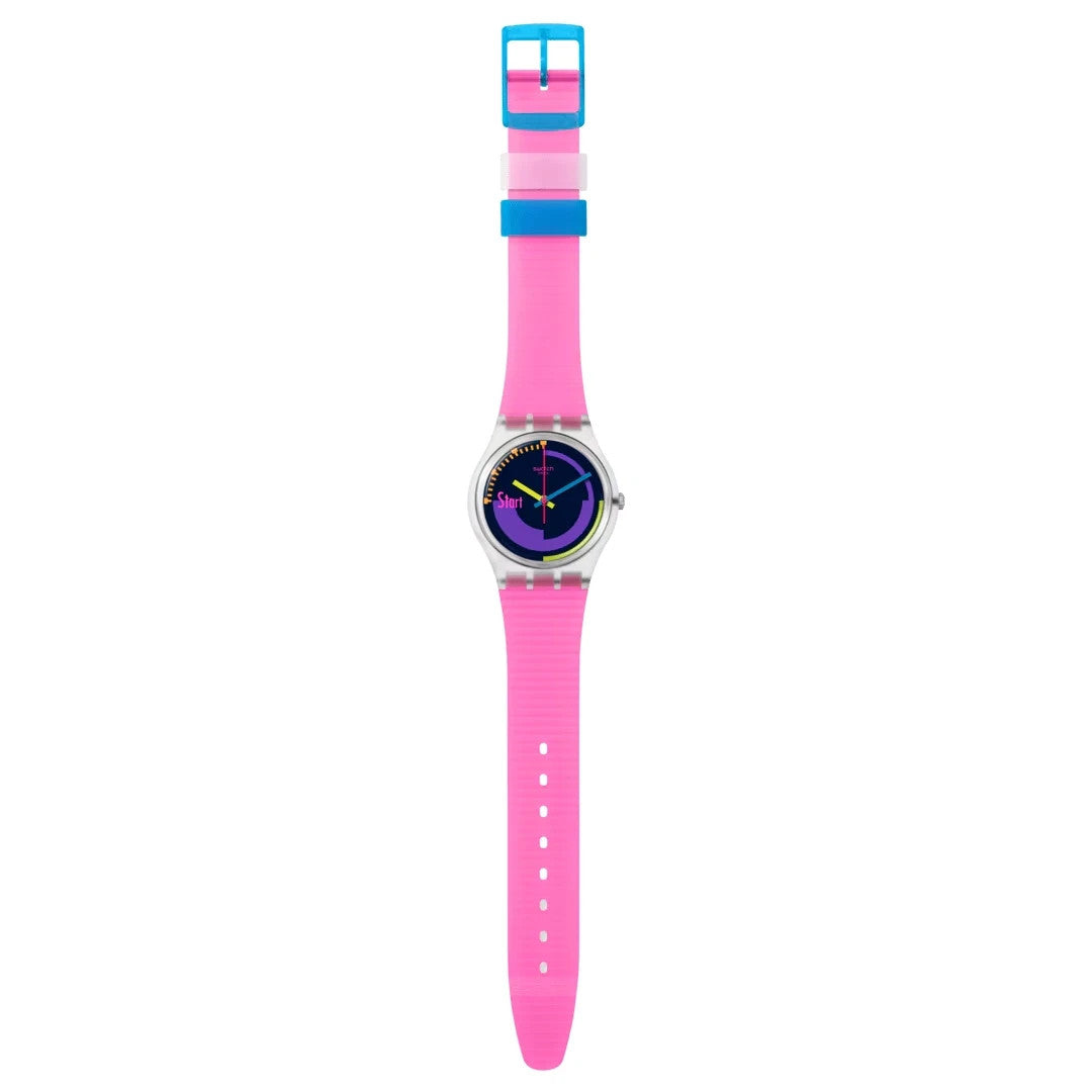 Swatch Neon Pink Podium SO28K111 Quartz 34mm Multicolor Unisex Watch – view 4