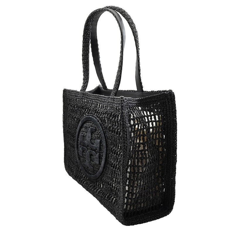 Tory Burch Black Small Hand-Crochete Ella Tote Bag – view 3