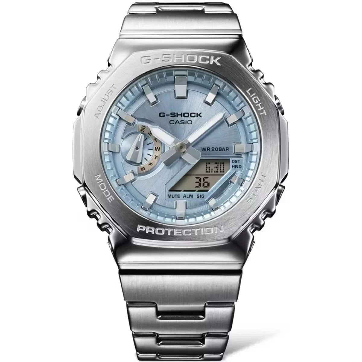 Casio G-Shock GM2110D-2A Quartz Stainless Steel Blue Dial Men's Watch