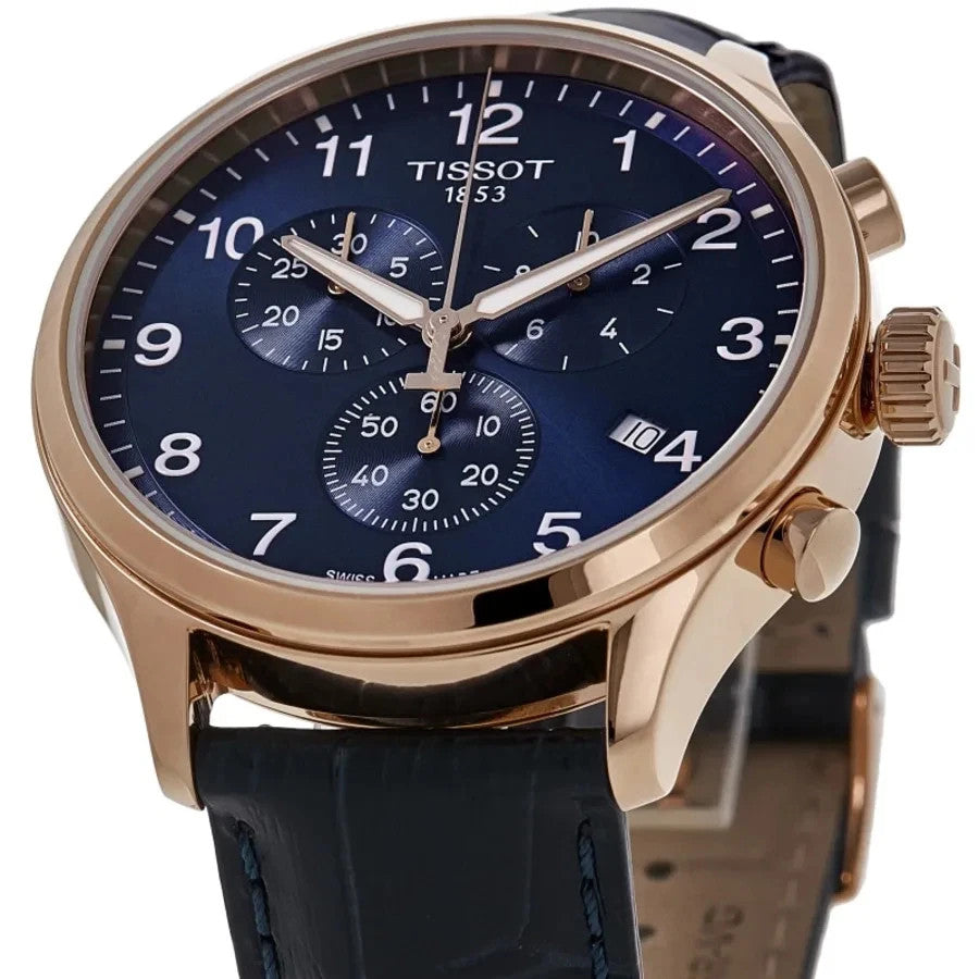 Tissot Chrono XL Classic Blue Dial Leather T116.617.36.042.00 Men's Watch – view 2