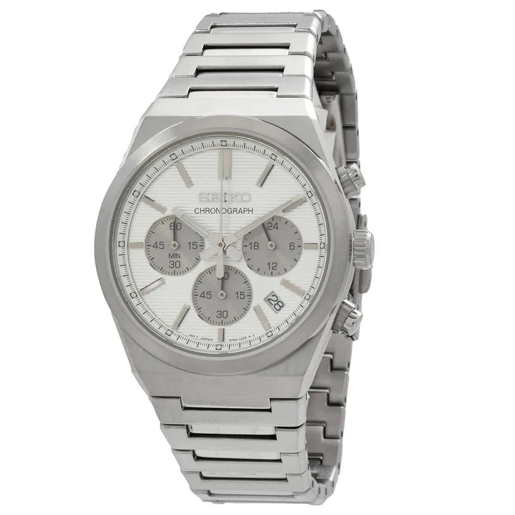 Seiko Sport Chronograph Quartz Silver Dial SSB451P1 Men's Watch